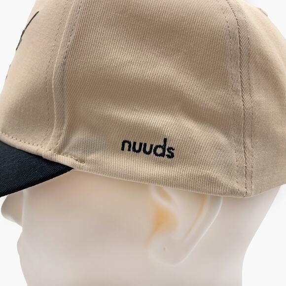 NWOT NUUDS "Real Bodies" Unisex Snapback Hat (Black/Cream | O/S) - Picture 8 of 11